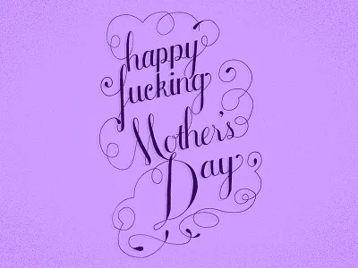 show her you care... custom type hand drawn lettering typography