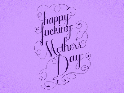 show her you care... custom type hand drawn lettering typography