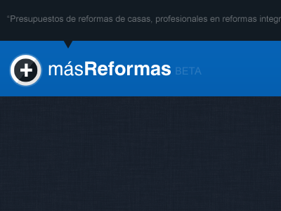 Logo masReformas "BETA" beta corporate design logo nav web website