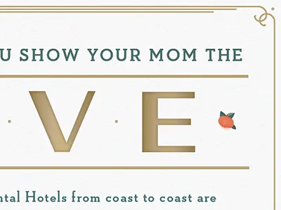 Mother's Day sweepstakes coral elegant gold green hotel mom mothers neutraslab oilcan paper pink rose rosette texture type typography