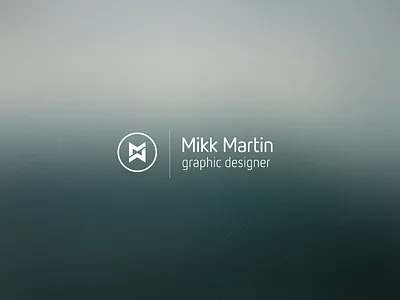 Mikk Martin personal identity branding design identity intro logo logotype mark monogram personal symbol