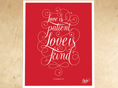 1 Corinthians 13 drawing hand lettering illustration vector