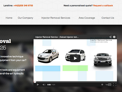 Video on hero area + navigation banner hero menu navigation video