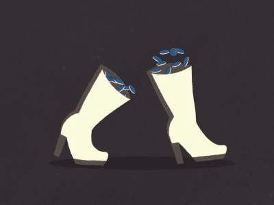 Walking Boots Gif animation books coins gif illustration money vector walking