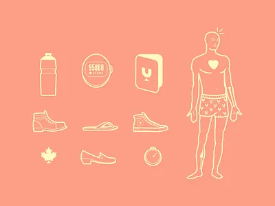 UWALK Assets brand assets illustrator uwalk