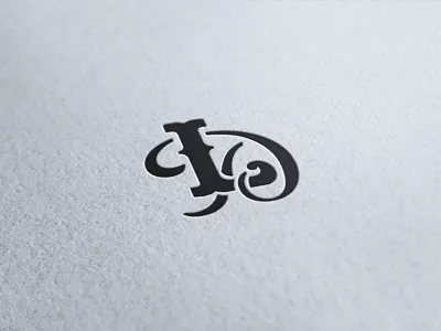 Laura Davis Realtor black feminine initials lettering minimal monogram real estate