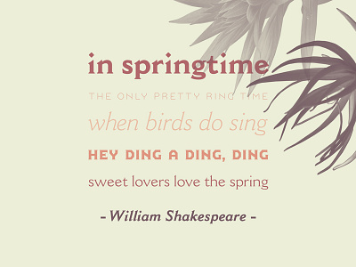 Springtime spring type