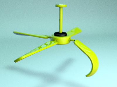 Broken fan c4d illustration magazine