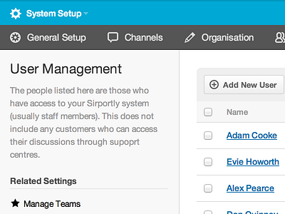 Sirportly v3 - Setup Interface sirportly