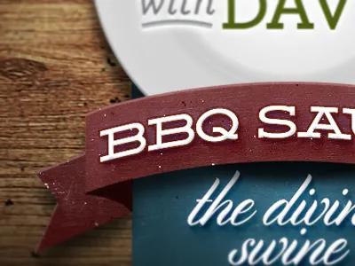 BBQ Sauce Label bbq design distressed food label print sauce