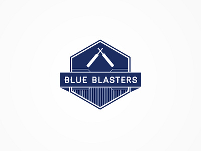 Blue Blasters blue cricket logo