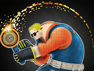 Handyman character flash game