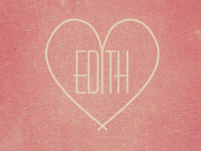 Edith branding creative direction graphic design heart logo love timmy woolley