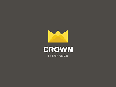 Crown insurance brand branding crown identity insurance logo mark