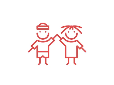 Logo for A Helping Hack illustration logo mark people symbol vector