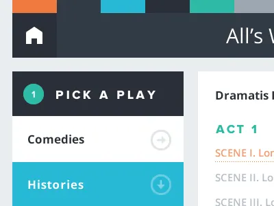 Shakespeare in a browser app design proxima nova ui