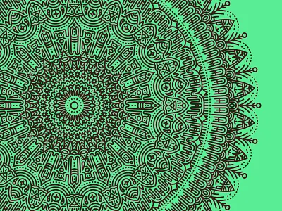 First mandala study circular illustrator mandala study vector