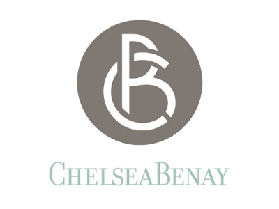 Chelsea Benay Logo accessories accessory b benay c chelsea circle designer enclosure interior interiors logo monogram sans serif serif shape type typography