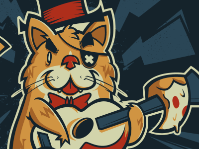 Catguitar Pizzahat inkscape