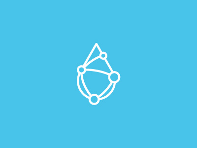 Drop Logo WIP clean drop icon iconic lines logo mark minimal social water