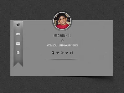 Vcard business card clean one page portfolio vcard