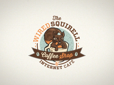 The WIRED Squirell animals brown cafe coffee cup internetcafe squirrel taza wired