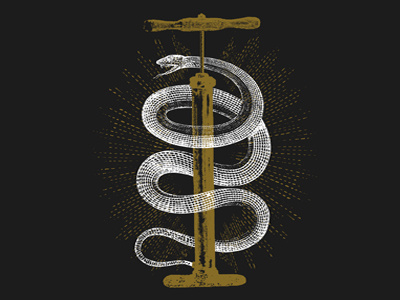 Artcrank St. Louis air pump bicycle snake