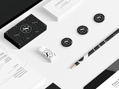 Graduate Identity II black branding business card didot identity logo mock promotional resume type typography white