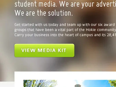 Media Kit Button blur button green overlap