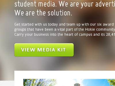 Media Kit Button blur button green overlap