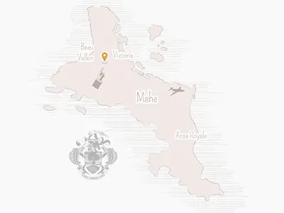 Map of the Seychelles directions island map old seychelles