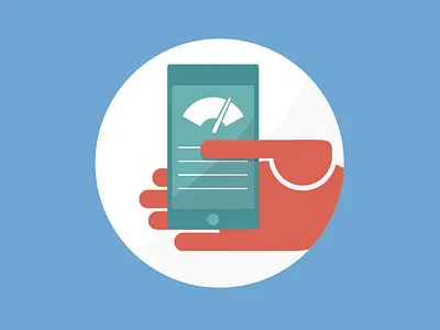 Chartbeat Mobile chartbeat hand illustration iphone mobile