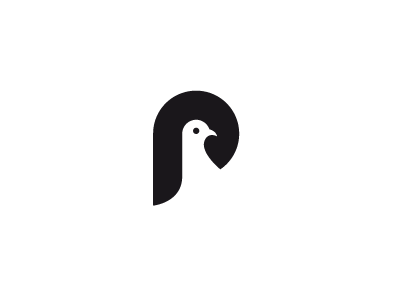 peace brand creative creative logo letter logo logo design logo designer mark p peace pigeon white space