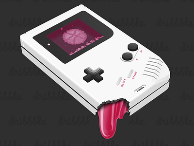 Game Boy for Dribbble digital dribbble game game boy imaging photoshop tetris