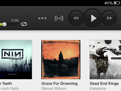 music ipad app app client interface ipad music player real ui ux work