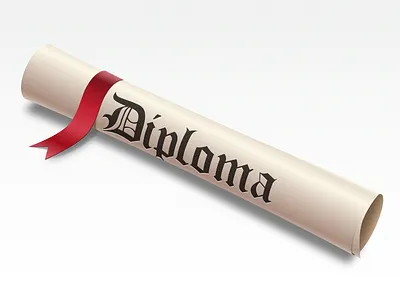 Diploma icon diploma icon old red ribbon scroll