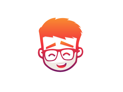 Avatar avatar brand branding colorful colors dribbble illustration illustrator inspiration maroon orange red rogie self smile warm