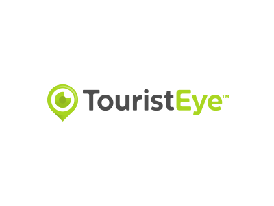 Tourist Eye Logo (Re) Design branding design eye green icon identity location logo mark pin tourism tourist travel