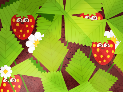 strawberries brown eco flower food fruits garden green leaf light red strawberries texture yummy