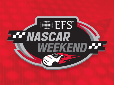 EFS NASCAR Weekend car emblem logo nascar racecar racing sponsor sports