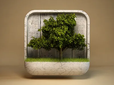 Tree 3d design icon ios ipad iphone photoshop tree webshocker