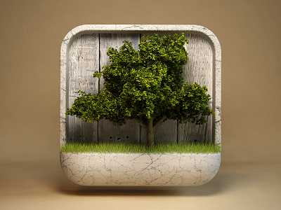 Tree 3d design icon ios ipad iphone photoshop tree webshocker