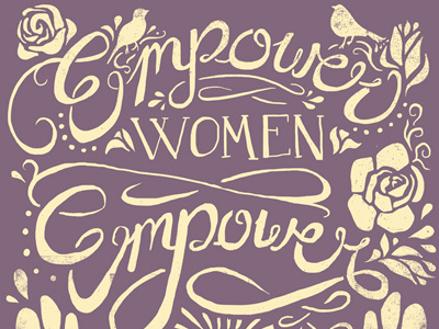 Mujeres Latinas apparel hand lettering