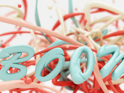 Boom! 3d c4d cinema 4d nurbs realistic red render vray