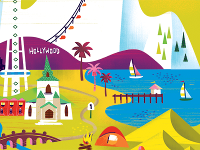 Roadtrip cross country drive illustration life moving roadtrip travel vacation
