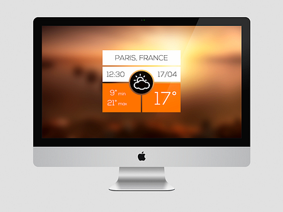 Minimal Weather Widget desktop ui weather weather widget widget