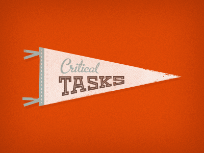 Pennant football icon inline metroscript orange pennant playbook poster script sports