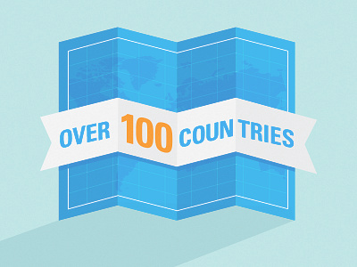 No-Infographic blues countries graphic info inforgraphic map ribbon