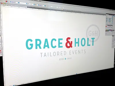 Logo Finessing brand logo modern retro typography vintage