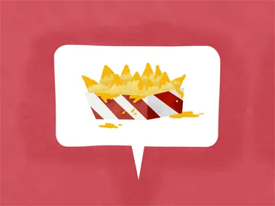 Nachos food illustration textures